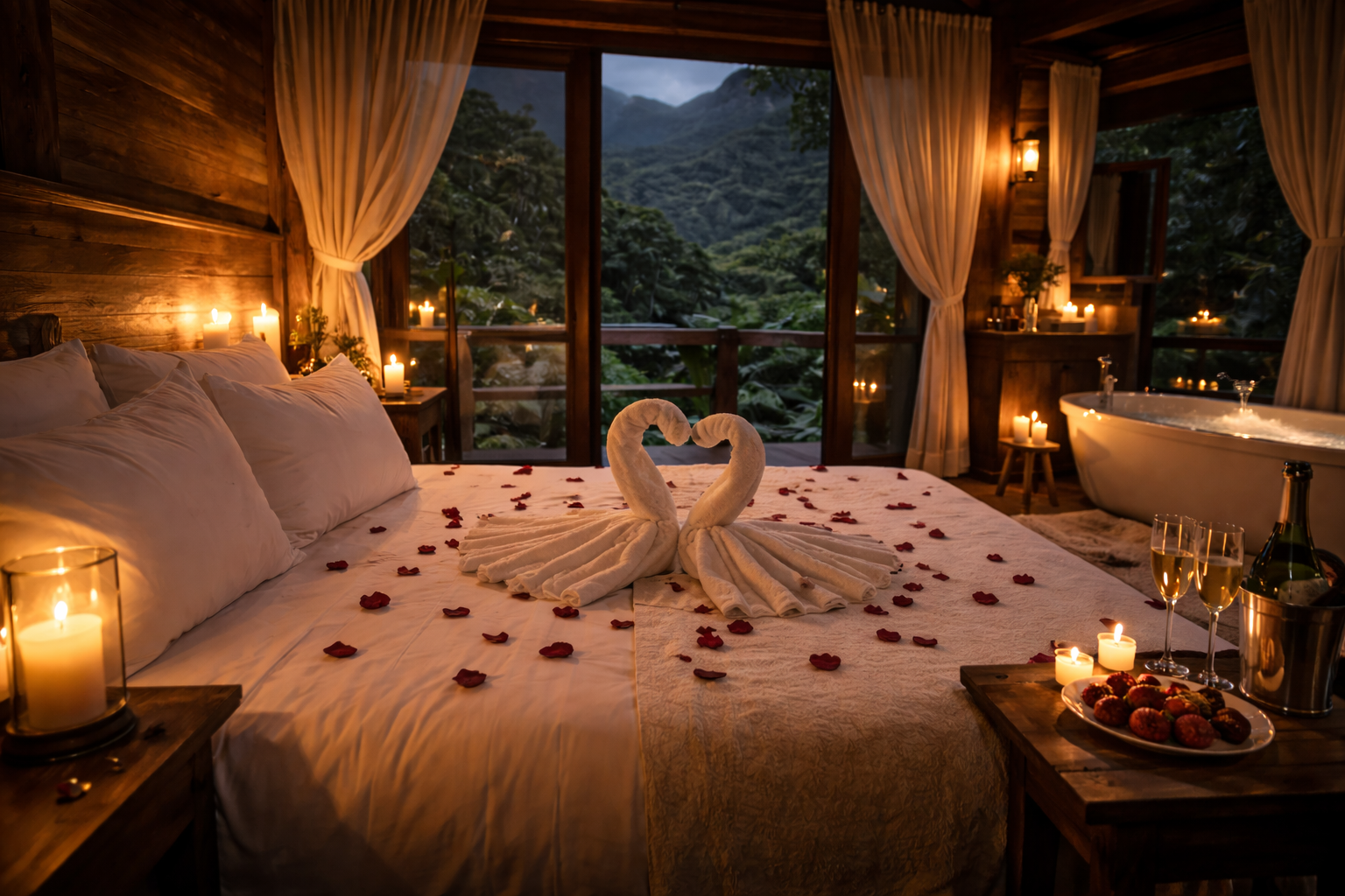 Decoração romântica para casal