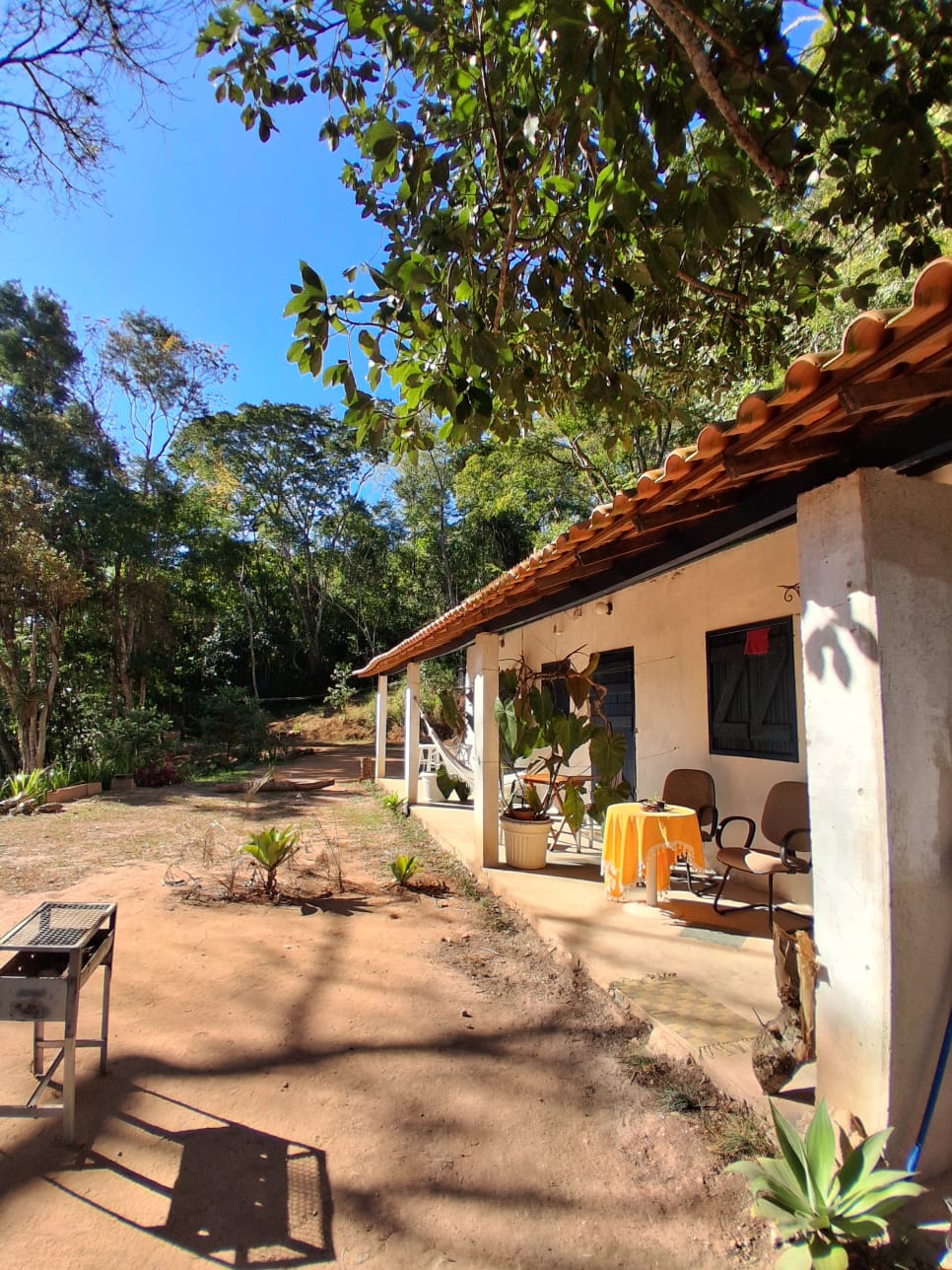 Área externa da estalagem