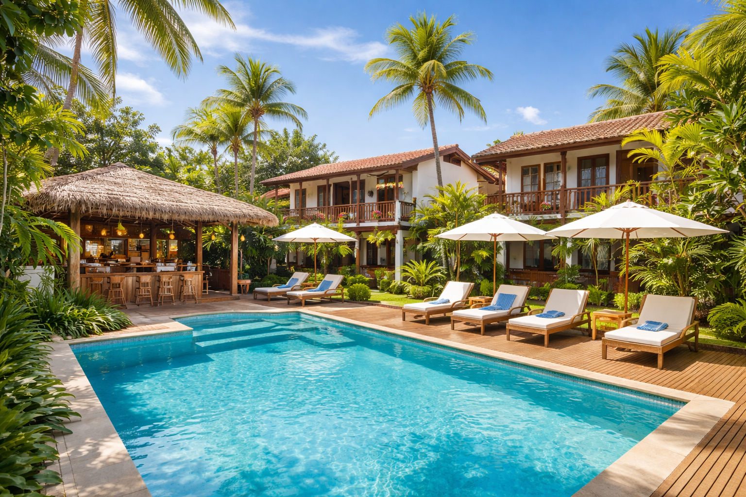 Área externa da Pousada Jardim Sereno em Holambra