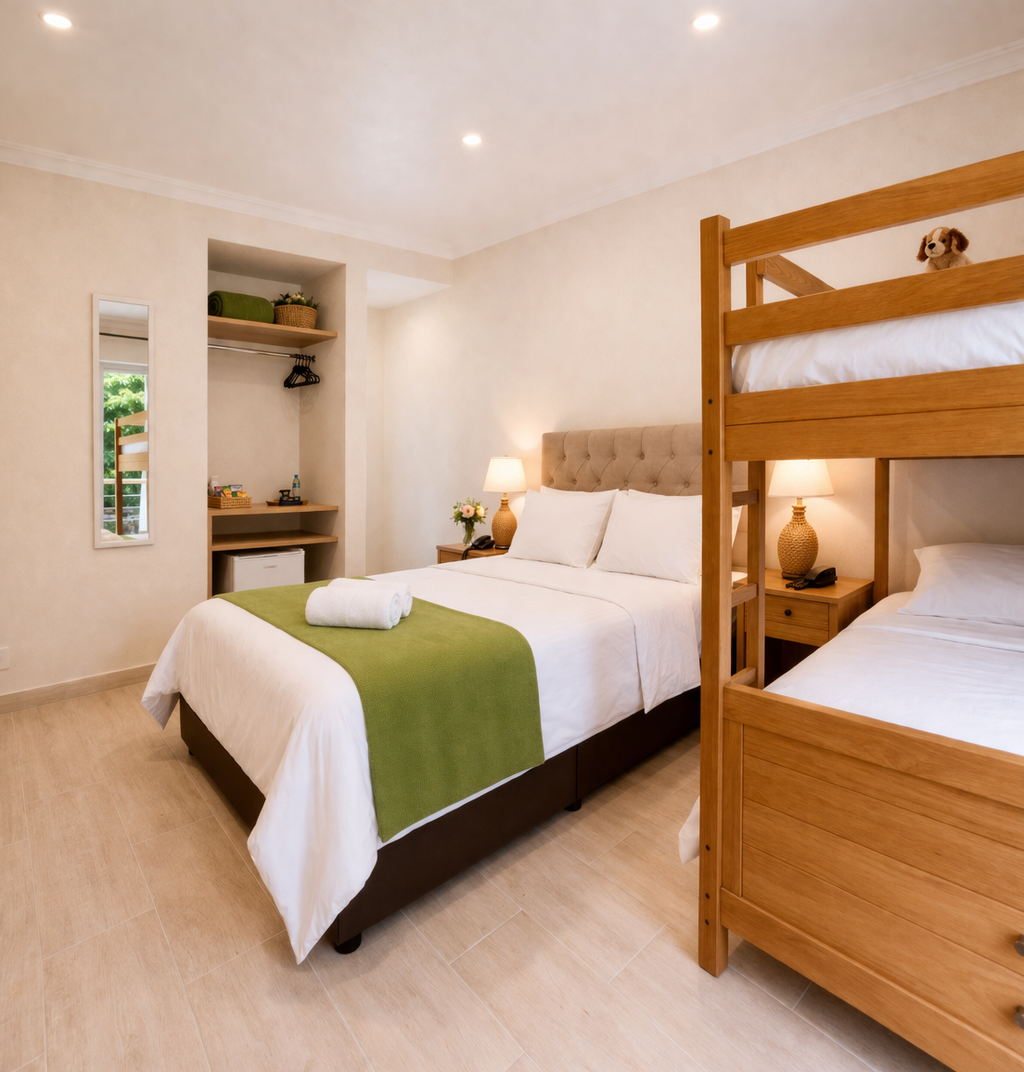 Outro ângulo do Quarto Família Tulipa