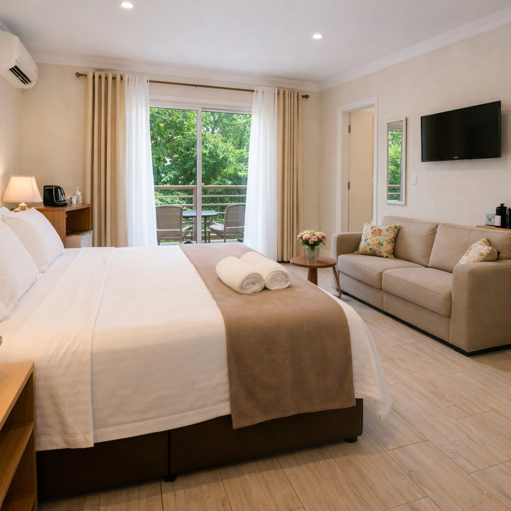 Outro ângulo da Suíte Floral Premium